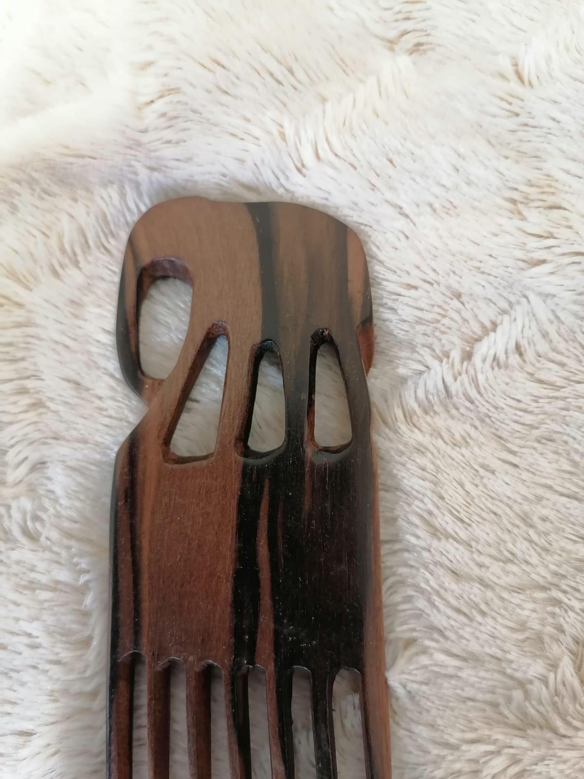 Peigne afro en bois