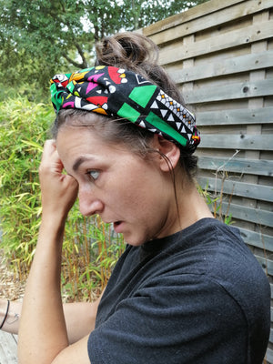 Headband bandeau wax et soie