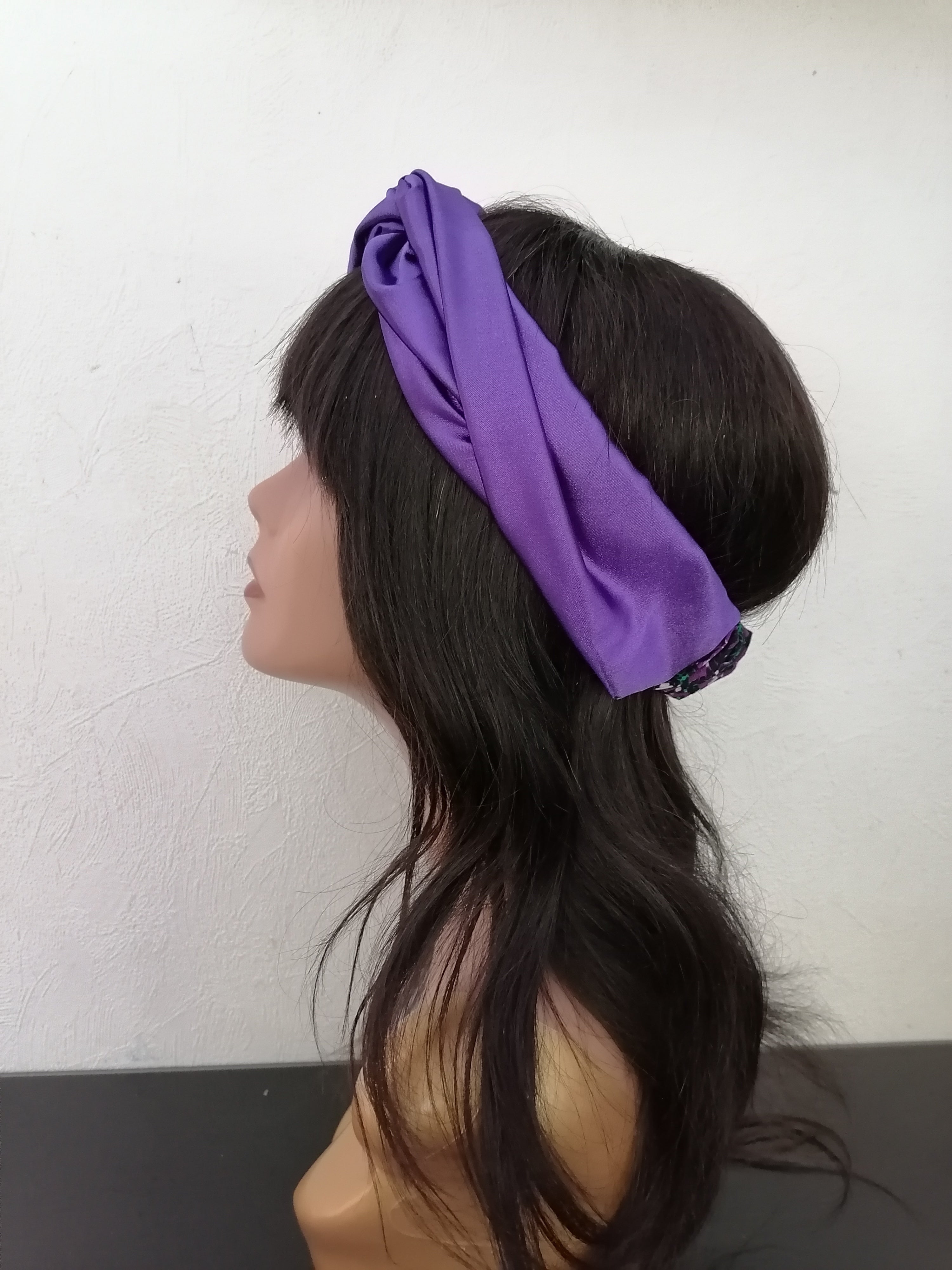 Headband bandeau wax et soie