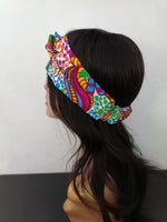 Headband bandeau wax et soie
