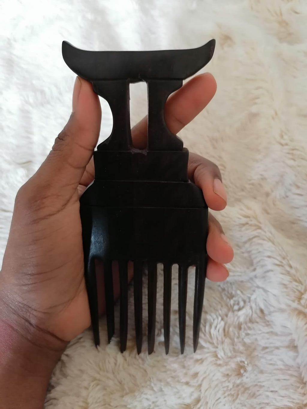 Peigne afro en bois